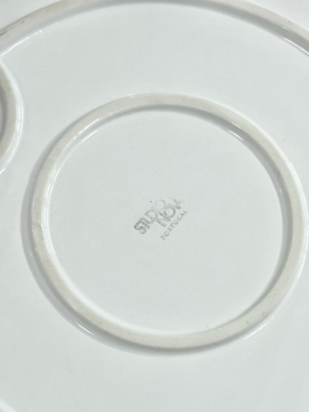 Vintage Studio Nova Portugal Cake Stand Plate Ceramic Strawberry Design White - Picture 11 of 11